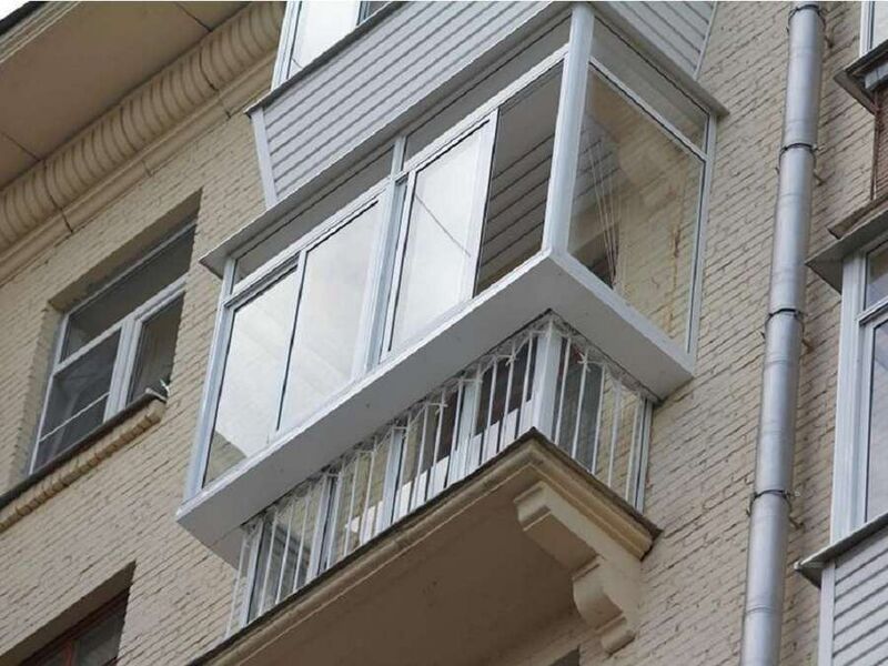 Французское остекление балкона - фото 119